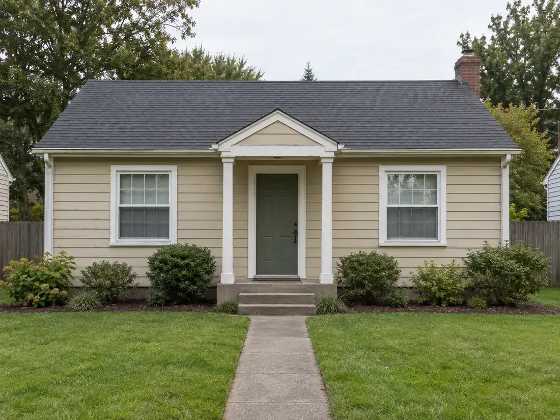 Sample exterior before repainting (demo)