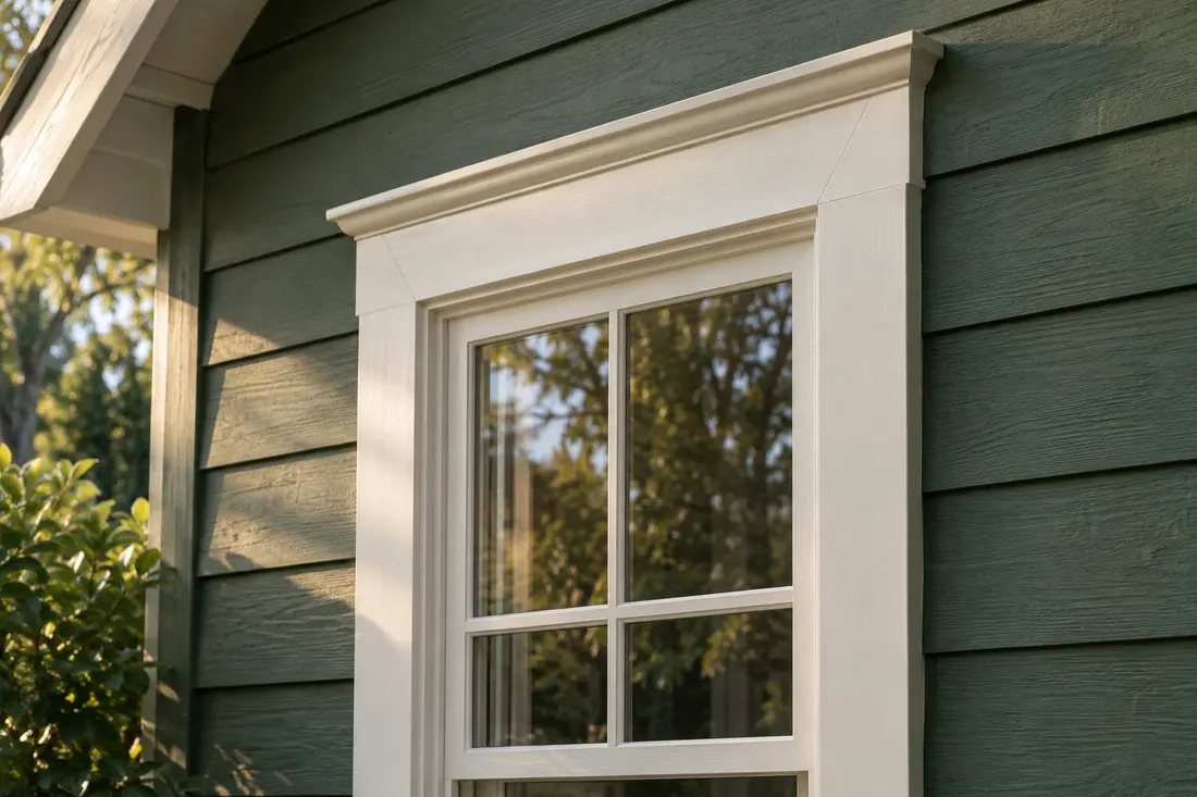 Synthetic close detail of window trim finished by Michael Chavez.